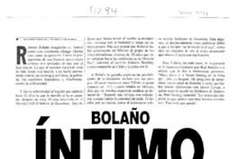 Bolaño íntimo