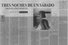 Tres noches de un sábado, treinta años después