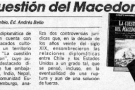 La cuestión del Macedonian