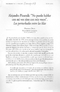 Alejandra Pizarnik: "no puedo hablar con mi voz sino con mis voces"