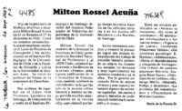 Milton Rossel Acuña