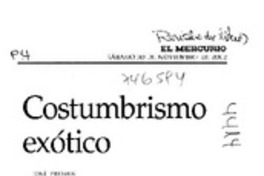 Costumbrismo exótico