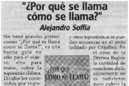 "¿Por qué se llamacómo se llama?"