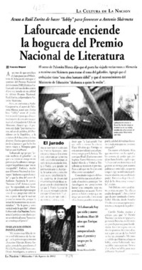 Lafourcade enciende la hoguera del Permio Nacional de Literatura