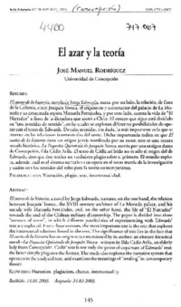 El azar y la teoría