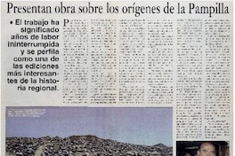 Presentan obra sobre los orígenes de la Pampilla : [entrevistas]