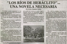 Los ríos de heráclito"...