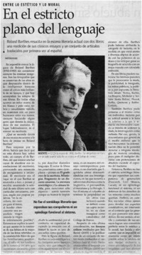 En el estricto plano del lenguaje