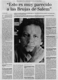 "Esto es muy parecido a las Brujas de Salem" : [entrevistas]