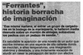 Ferrantes", historia borracha de imaginación