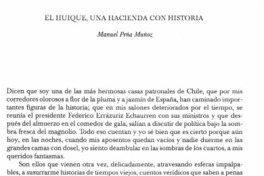 El Huique, una hacienda con historia