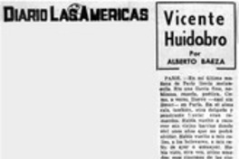 Vicente Huidobro