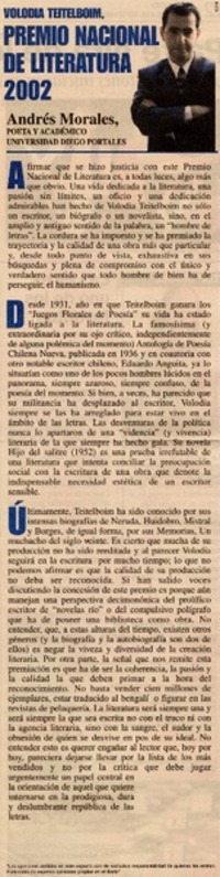 Premio Nacional de Literatura 2002