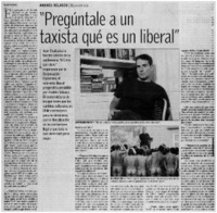 "Pregúntale a un taxista qué es un liberal" [entrevistas]