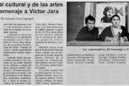 Con festival cultural y de las artes rendirán homenaje a Víctor Jara