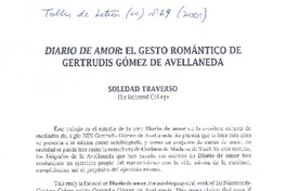 Diario de amor: el gesto romántico de Gertrudis Gómez de Avellaneda
