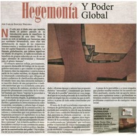 Hegemonía y poder global