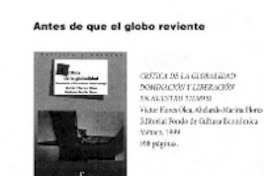 Antes de que el globo reviente