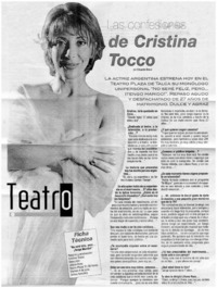 Las confesiones de Cristina Tocco [entrevistas]