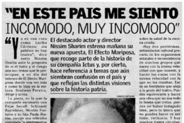 "En este país me siento incomodo, muy incomodo" [entrevistas]