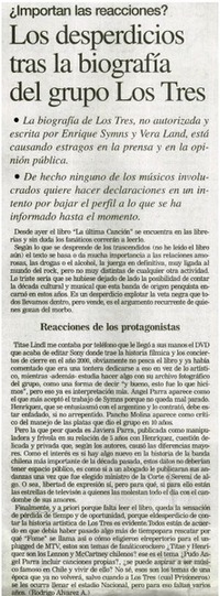 Los desperdicios tras la biografía del grupo Los Tres