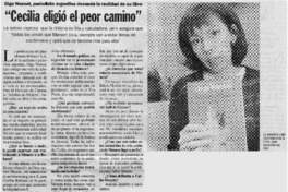Cecilia eligio el peor camino