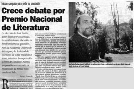 Crece debate por Premio Nacional de Literatura
