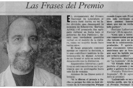 Las frases del premio [entrevistas]