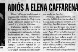 Adiós a Elena Caffarena