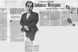 Gabriela Mistral: andanzas mexicanas admiradora de oficios y gentes