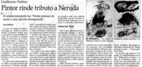 Pintor rinde tributo a Neruda