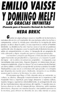 Emilio Vaisse y Domingo Melfi las gracias infinitas