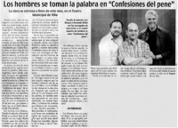 Los hombres se toman la palabra en "Confesiones del pene".