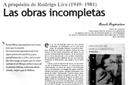Las obras incompletas