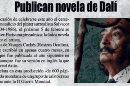 Publican novela de Dalí.