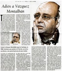 Adiós a Vásquez Montalbán