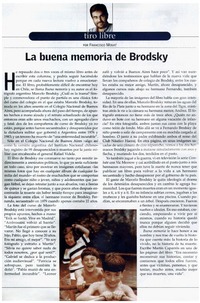 La buena memoria de Brodsky