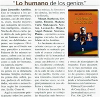Lo humano de los genios"