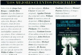 Los mejores cuentos policiales"