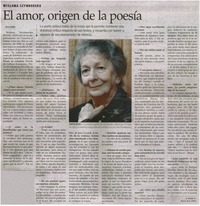 El amor, origen de la poesía