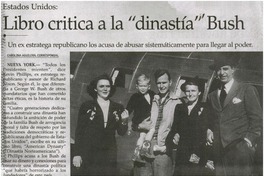 Libro critica a la "dinastía" Bush