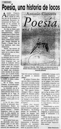 Poesía, una historia de locos