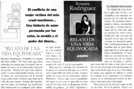 "Relato de una vida equivocada"