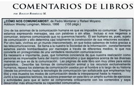 Cómo nos comunicamos?