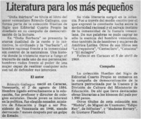 Literatura para los más pequeños