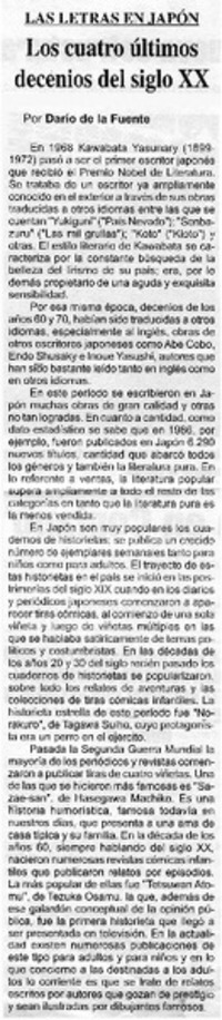 Los cuatro últimos decenios del siglo XX