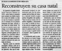 Reconstruyen su casa natal.