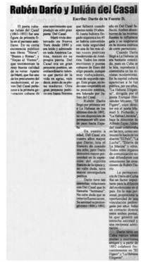 Rubén Darío y Julian del Casal