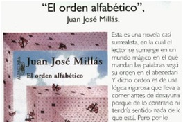 El Orden alfabético".