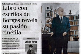 Libro con escritos de Borges revela su pasión cinéfila